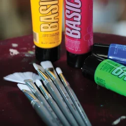 Liquitex Pędzel okrągły, syntetyczny Basics - - długa rączka, nr 1 > Pędzle Syntetyczne