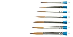 Winsor & Newton Pędzel okrągły, syntetyczny Cotman, seria 222 - - krótka rączka, nr 1 > Pędzle Syntetyczne