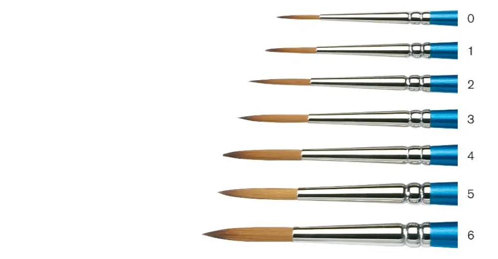 Winsor & Newton Pędzel okrągły, syntetyczny Cotman, seria 111 - - nr 0000 > Pędzle Syntetyczne