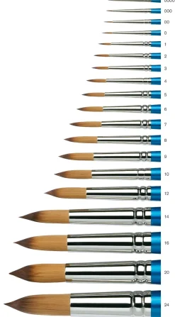 Winsor & Newton Pędzel okrągły, syntetyczny Cotman, seria 111 - - krótka rączka, nr 7 > Pędzle Syntetyczne