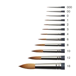 Winsor & Newton Pędzel okrągły, syntetyczny sobol - - nr 000 > Pędzle Syntetyczne