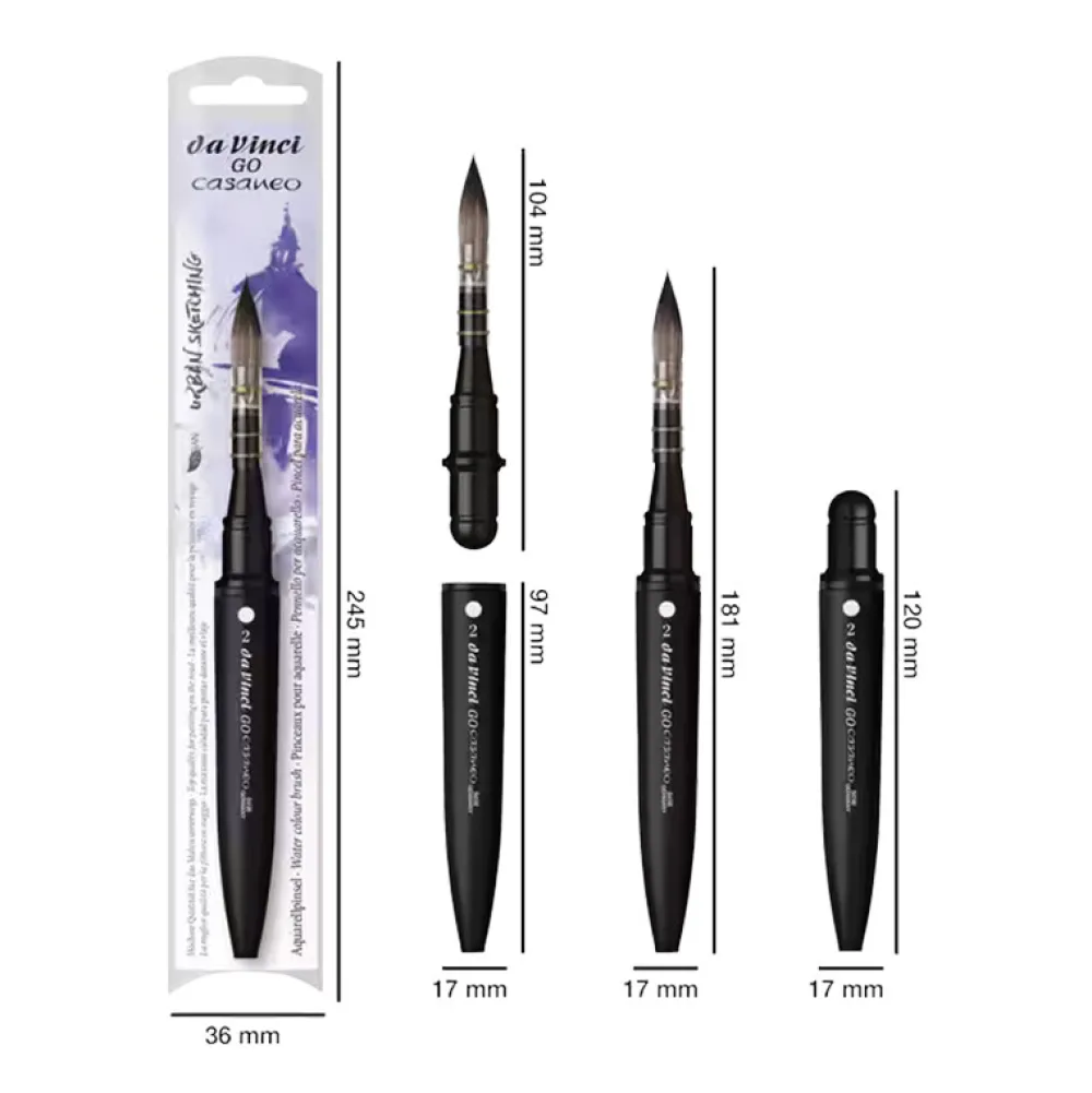 da Vinci Pędzel okrągły wash brush Casaneo 8498 syntetyczny - - nr 2