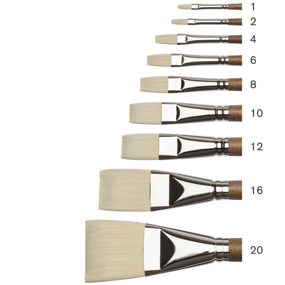 Winsor & Newton Pędzel płaski, syntetyczny Artists' Oil - - nr 10