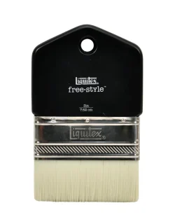 Liquitex Pędzel płaski syntetyczny free-style - - krótka rączka, 1'' > Pędzle Syntetyczne