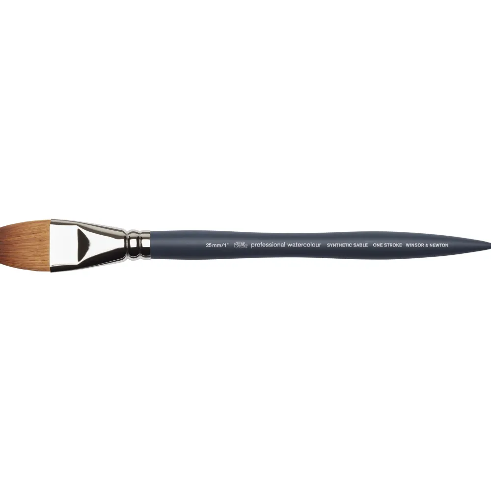 Winsor & Newton Pędzel płaski, syntetyczny sobol - - nr 1''