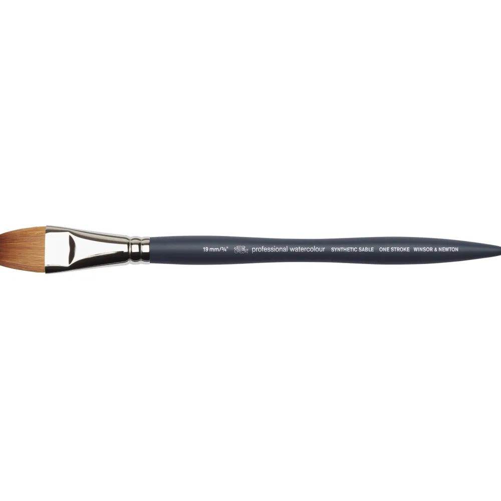 Winsor & Newton Pędzel płaski, syntetyczny sobol - - nr 3/4''