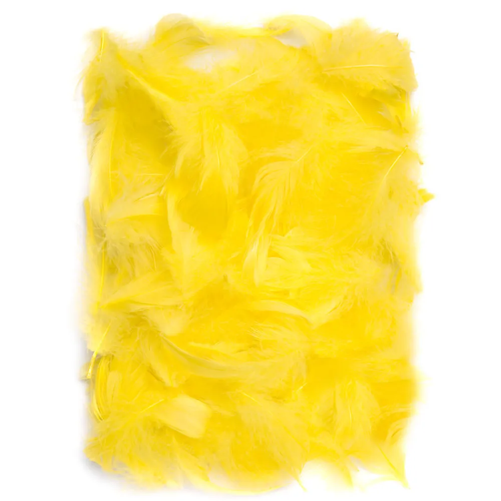 dpCraft Piórka dekoracyjne - - żółte, 10 g