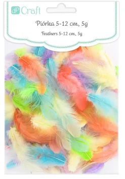 dpCraft Piórka dekoracyjne, kolorowe - - pastel, 5 g