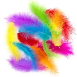 dpCraft Piórka indycze - - kolorowe, brights, 10 g > Piórka Dekoracyjne