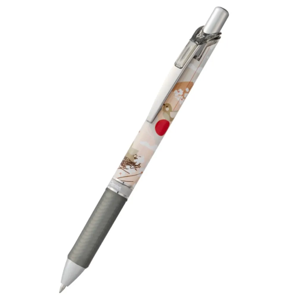 Pentel Pióro kulkowe EnerGel Nature - - Birds 0,7 mm