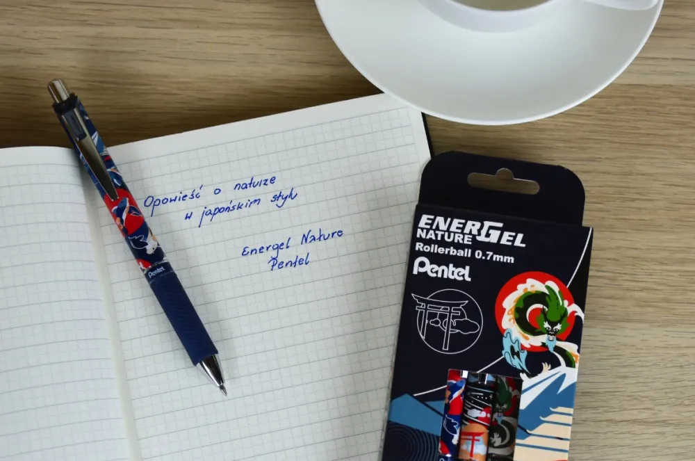 Pentel Pióro kulkowe EnerGel Nature - - Koi 0,7 mm