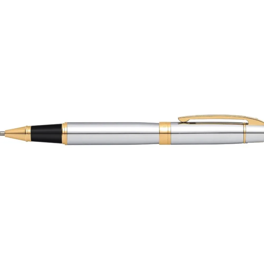Sheaffer Pióro kulkowe 300 - - Bright Chrome Gold Trim