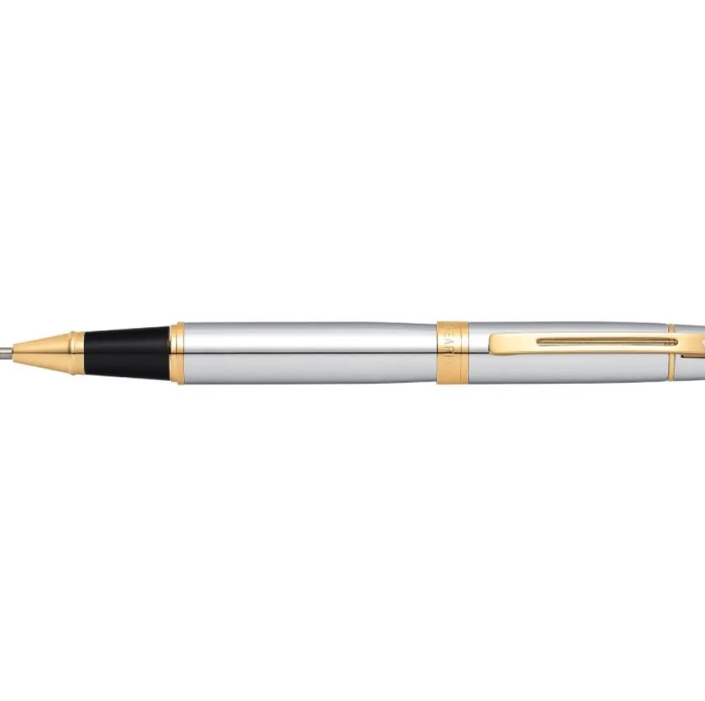 Sheaffer Pióro kulkowe 300 - - Bright Chrome Gold Trim