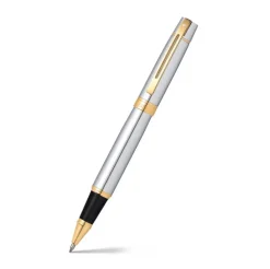 Sheaffer Pióro kulkowe 300 - - Bright Chrome Gold Trim