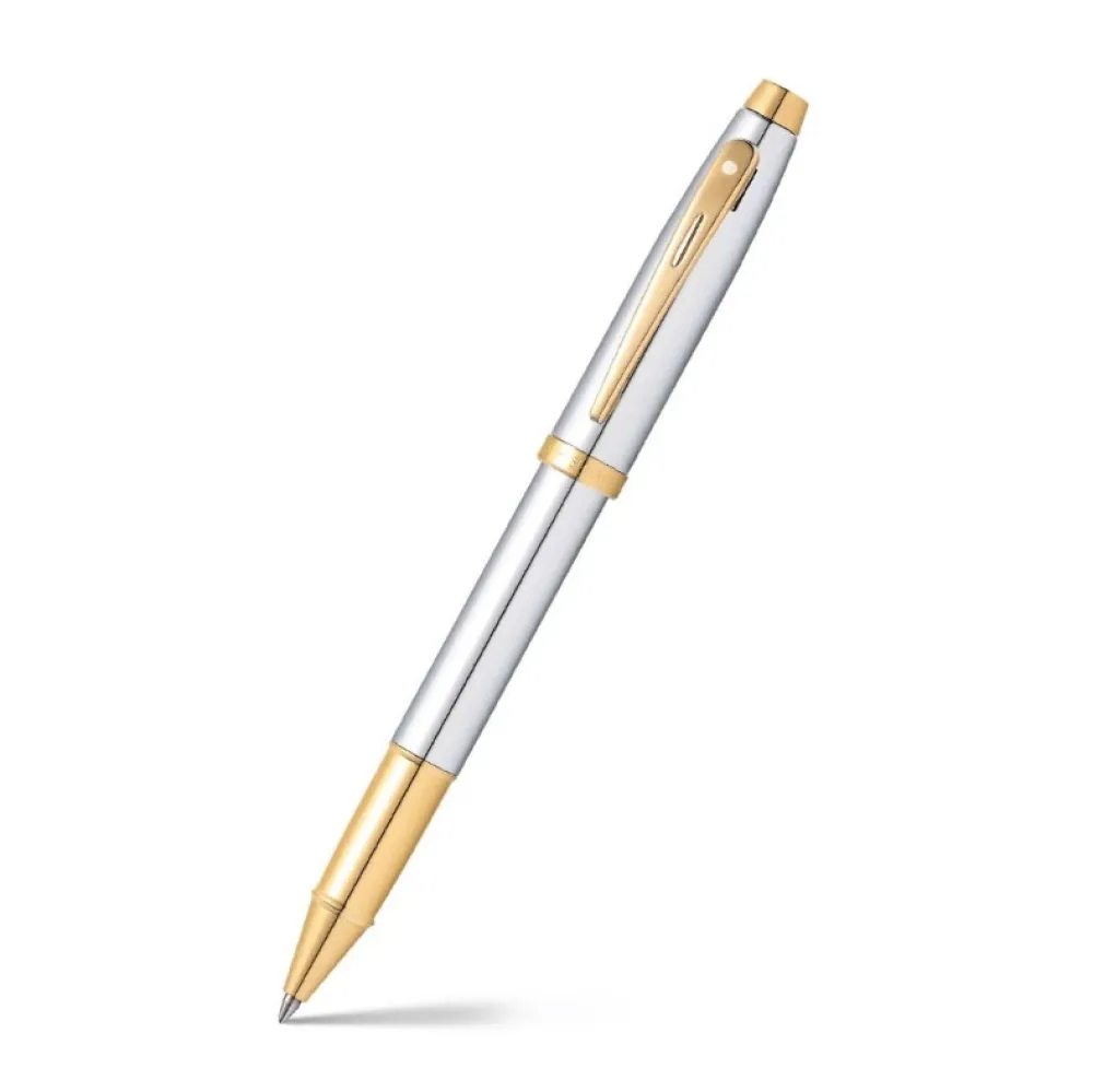 Sheaffer Pióro kulkowe 100 - - Chrome Gold Trim > Pióra Kulkowe