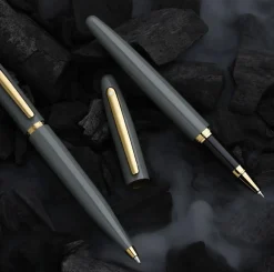 Sheaffer Pióro kulkowe VFM - - Glossy Light Gray Gold Trim