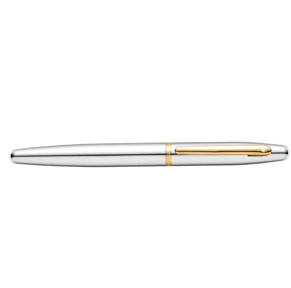 Sheaffer Pióro kulkowe VFM - - Polished Chrome Gold Trim