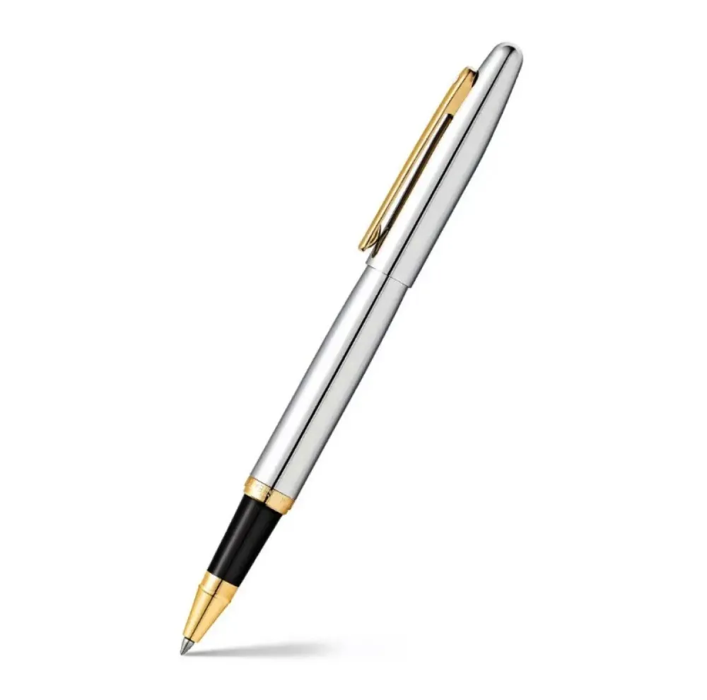 Sheaffer Pióro kulkowe VFM - - Polished Chrome Gold Trim