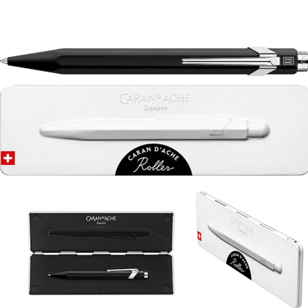 Caran d'Ache Pióro kulkowe 849 w etui - - czarne, M > Pióra Kulkowe