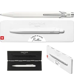 Caran d'Ache Pióro kulkowe 849 w etui - - białe, M > Pióra Kulkowe