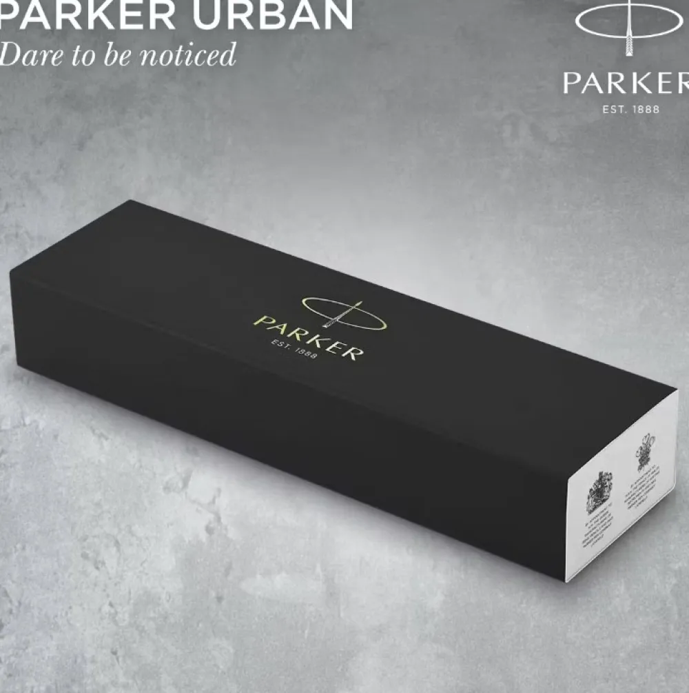 Parker Pióro Urban w etui - - Muted Black & Gold Trim, F > Pióra Wieczne