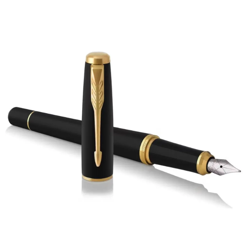Parker Pióro Urban w etui - - Muted Black & Gold Trim, F > Pióra Wieczne