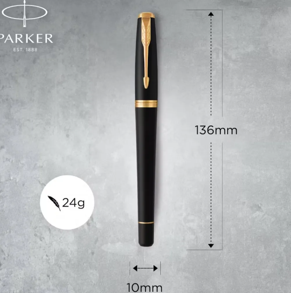 Parker Pióro Urban w etui - - Muted Black & Gold Trim, F > Pióra Wieczne
