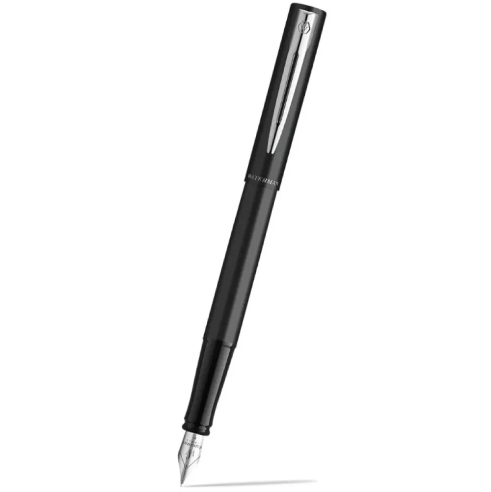 Waterman Pióro wieczne Allure - - Matt Black Silver Trim F > Pióra Wieczne