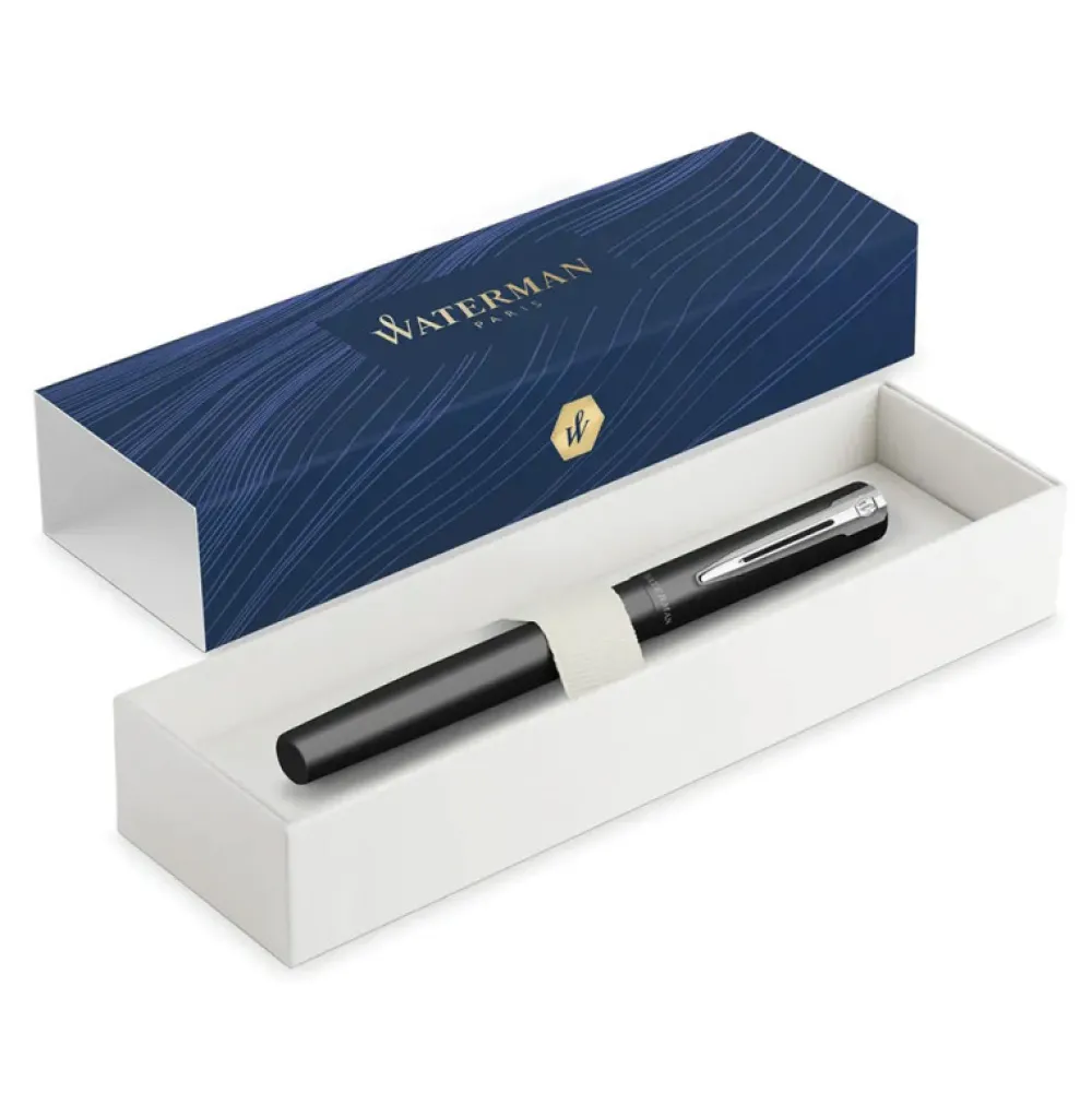Waterman Pióro wieczne Allure - - Matt Black Silver Trim F > Pióra Wieczne