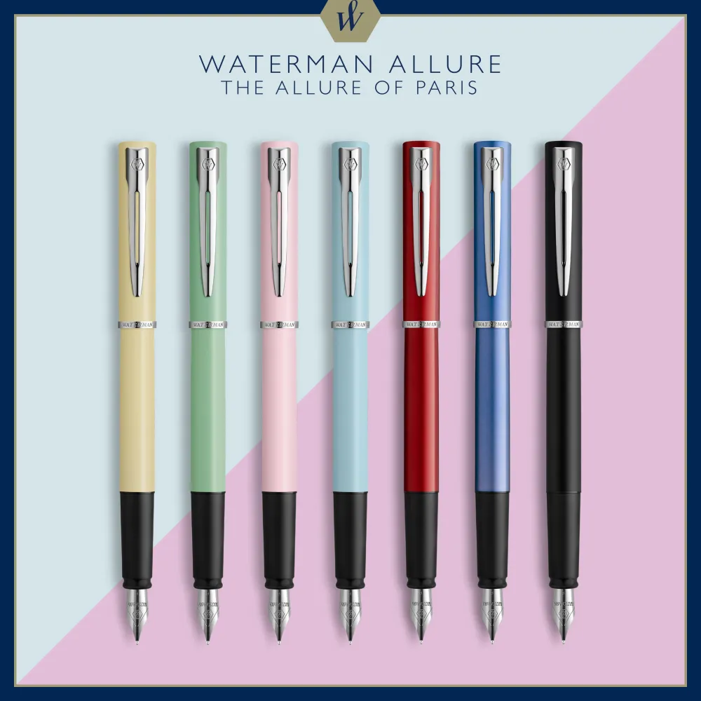 Waterman Pióro wieczne Allure - - Silver, F