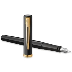 Waterman Pióro wieczne Impression - - Black Gold Trim F ><noscript><img width=
