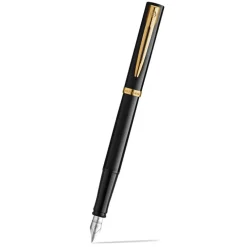 Waterman Pióro wieczne Impression - - Black Gold Trim F ><noscript><img width=