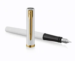 Waterman Pióro wieczne Impression - - White Gold Trim F