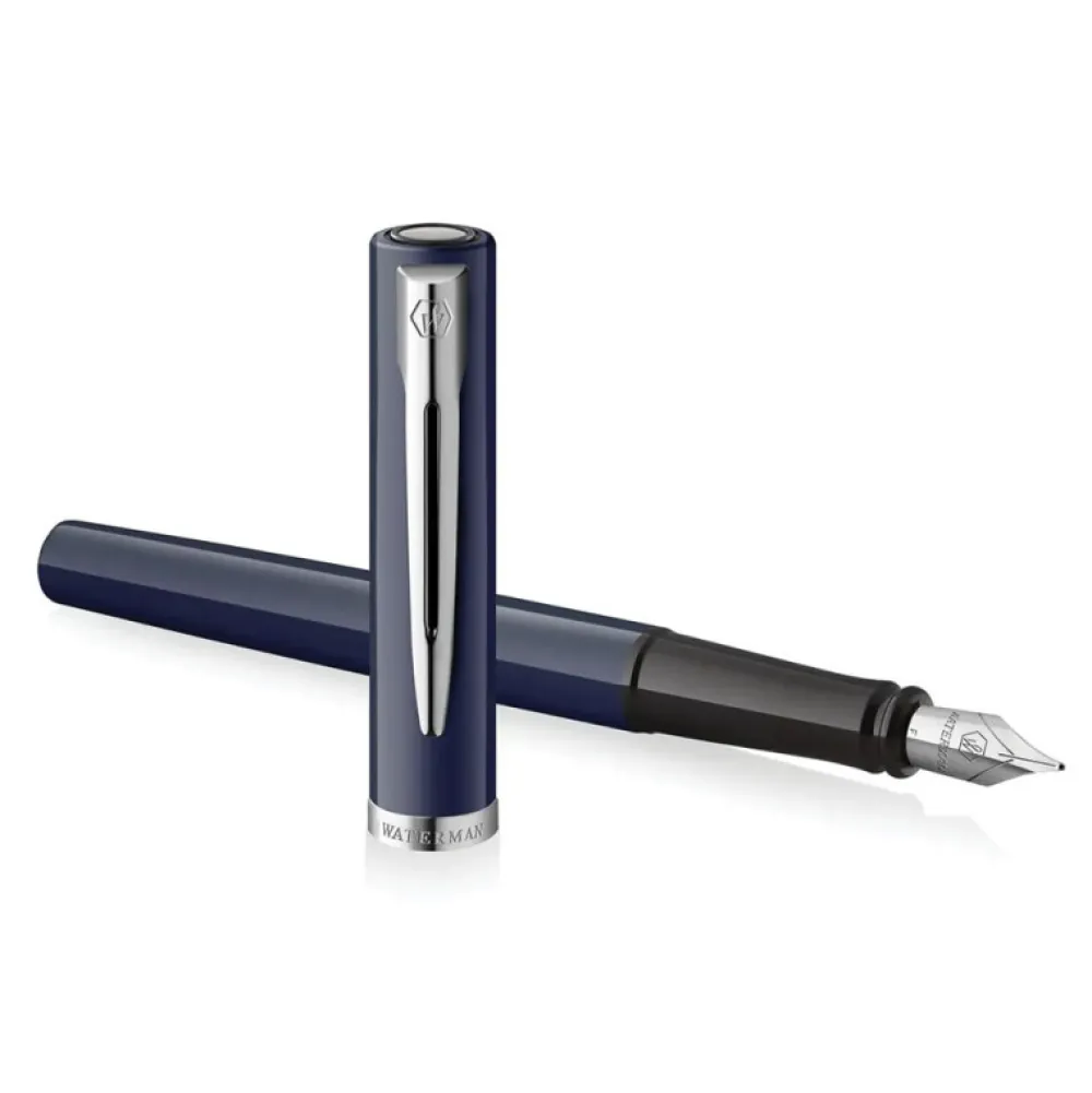 Waterman Pióro wieczne Impression - - Blue Silver Trim F