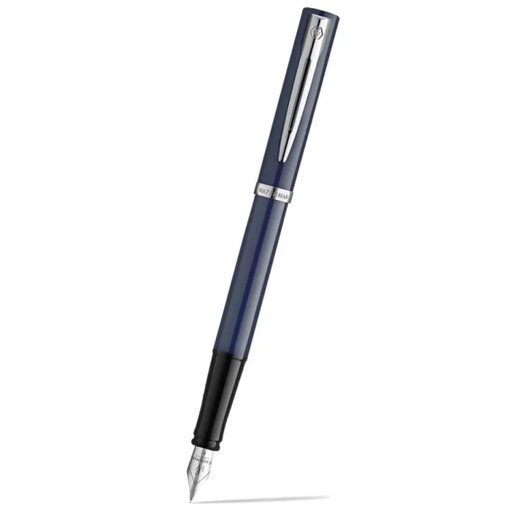Waterman Pióro wieczne Impression - - Blue Silver Trim F