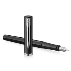 Waterman Pióro wieczne Impression - - Black Silver Trim F