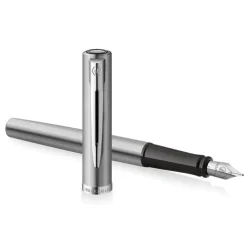 Waterman Pióro wieczne Impression - - Steel Silver Trim F