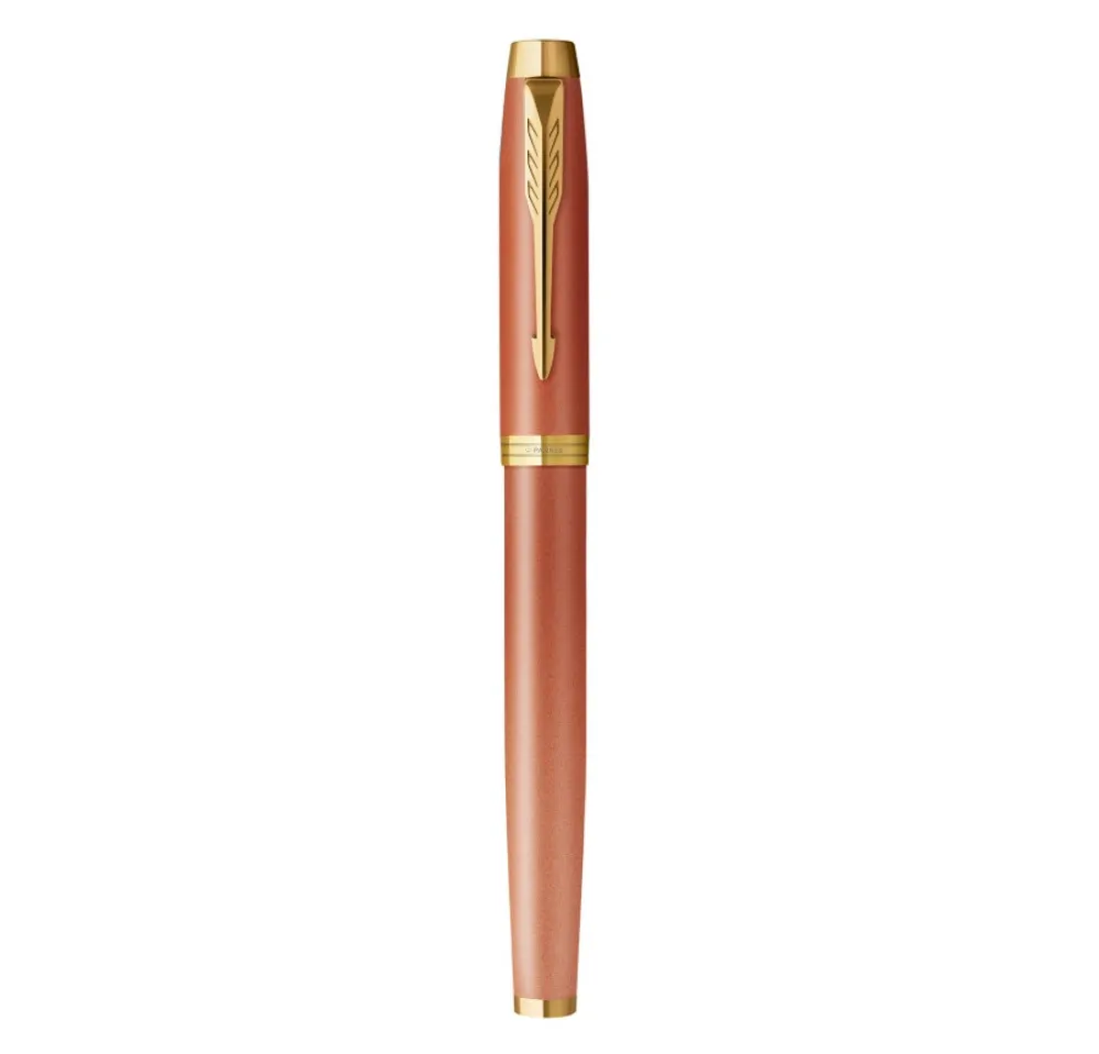Parker Pióro wieczne IM Rituals w etui - - Orange & Gold Trim, F