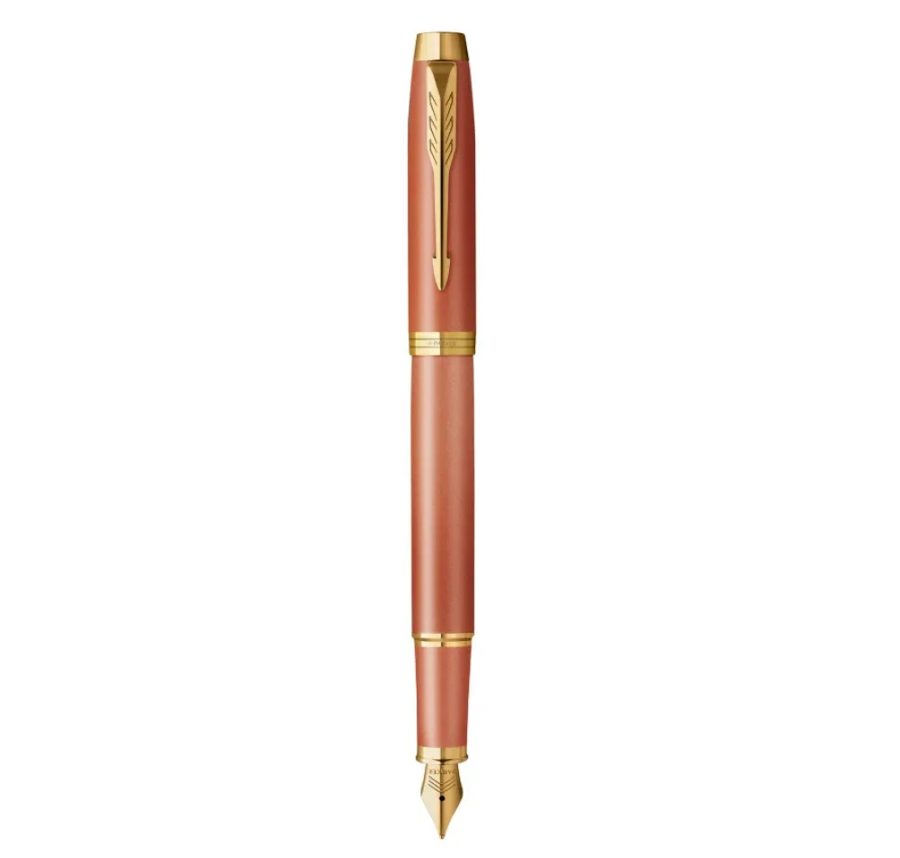 Parker Pióro wieczne IM Rituals w etui - - Orange & Gold Trim, F