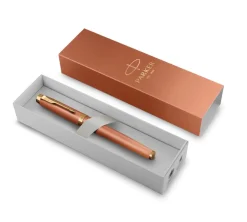 Parker Pióro wieczne IM Rituals w etui - - Orange & Gold Trim, F