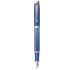 Parker Pióro wieczne IM Rituals w etui - - Blue & Silver Trim F ><noscript><img width=