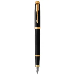 Parker Pióro wieczne IM w etui - - Black & Gold Trim, F > Pióra Wieczne