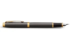 Parker Pióro wieczne IM w etui - - Grey Core & Gold Trim, F