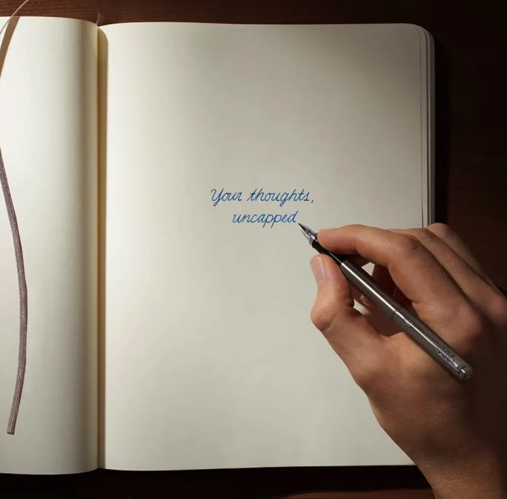 Parker Pióro wieczne Jotter - - Silver & Chrome Trim, M