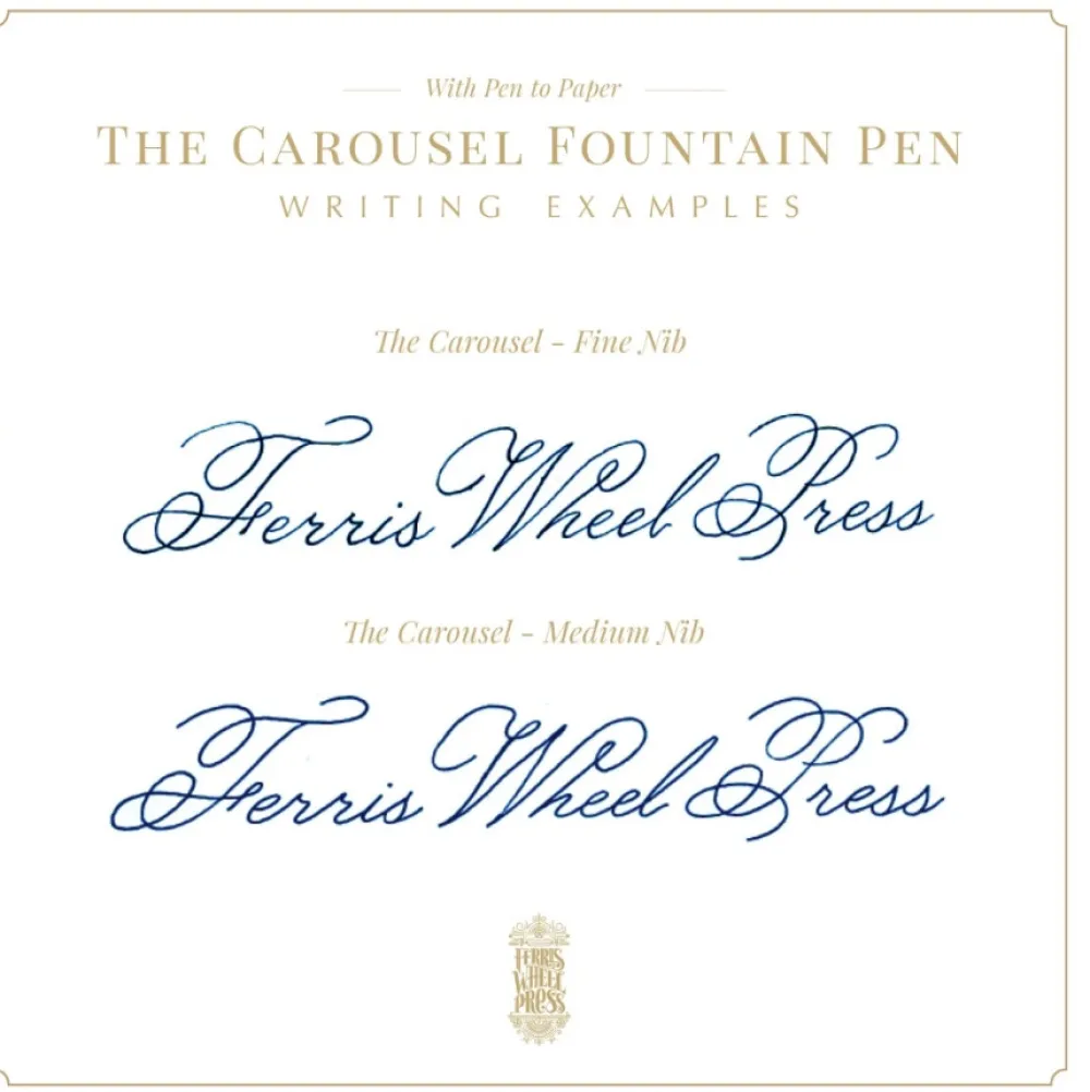 Ferris Wheel Press Pióro wieczne Limited Edition 2024 Aluminium Carousel - - Bearrington Black, M > Pióra Wieczne