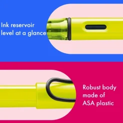 Lamy Pióro wieczne Safari - - Neon Yellow EF