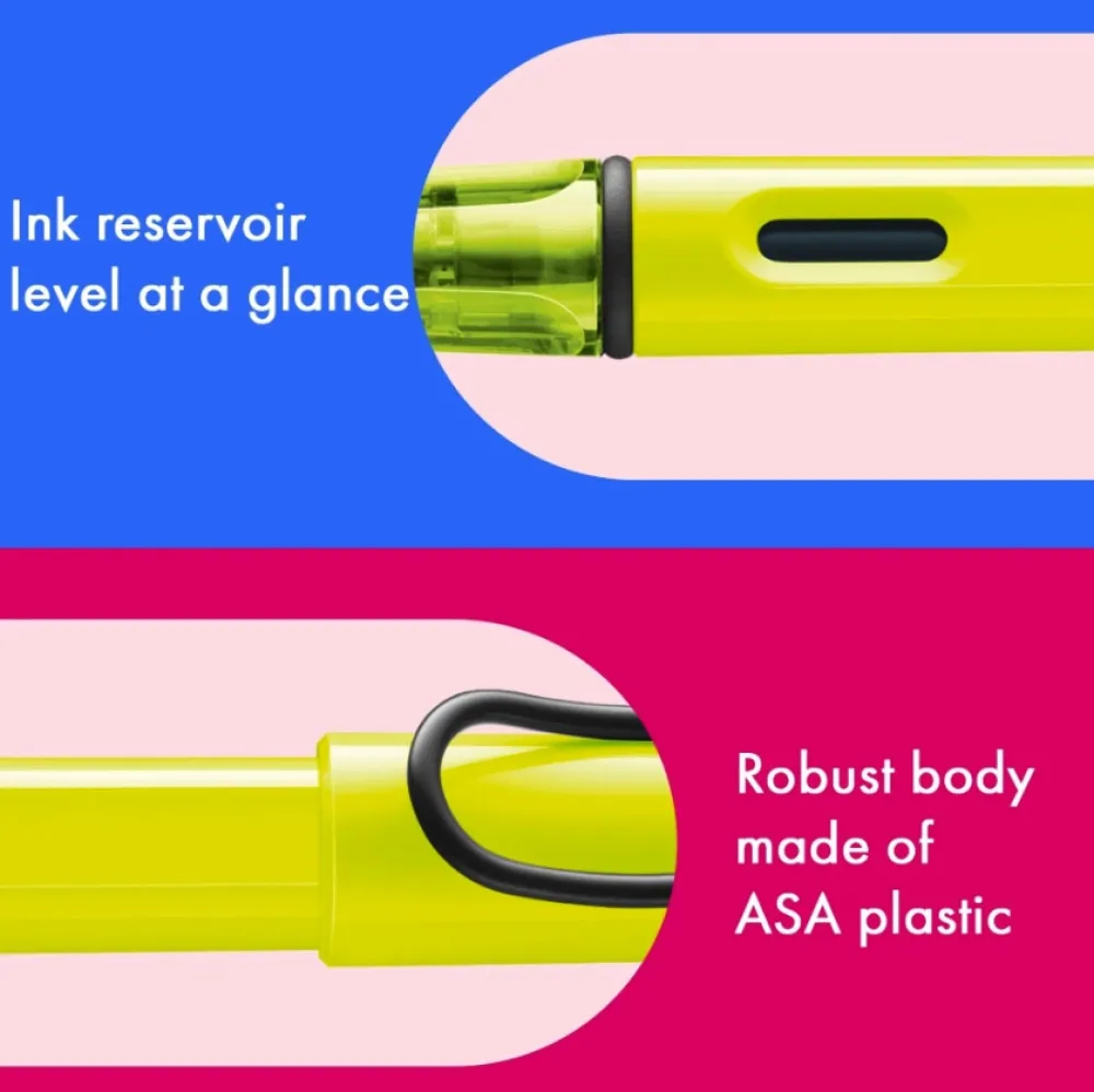 Lamy Pióro wieczne Safari - - Neon Yellow EF
