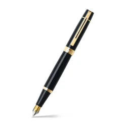Sheaffer Pióro wieczne 300 - - Black Gold Trim F