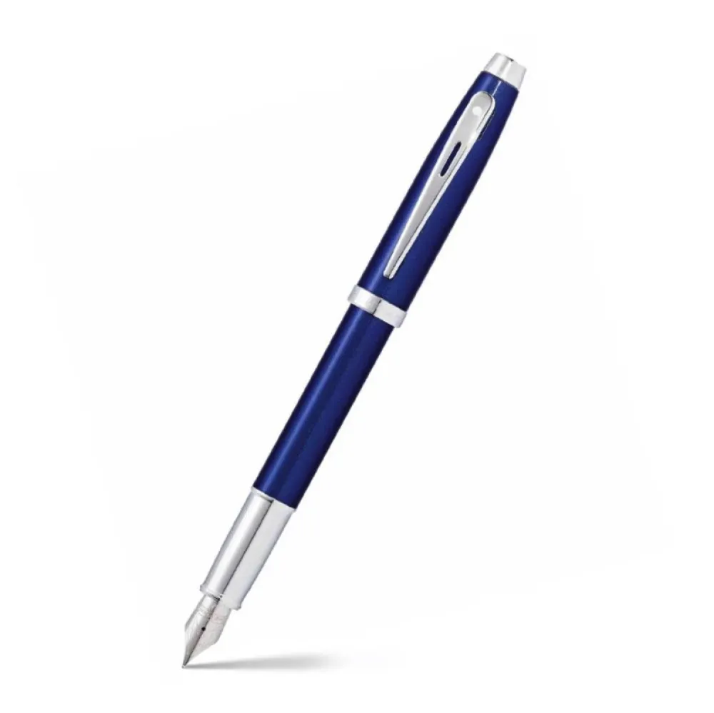 Sheaffer Pióro wieczne 100 - - Blue Chrome Trim F > Pióra Wieczne