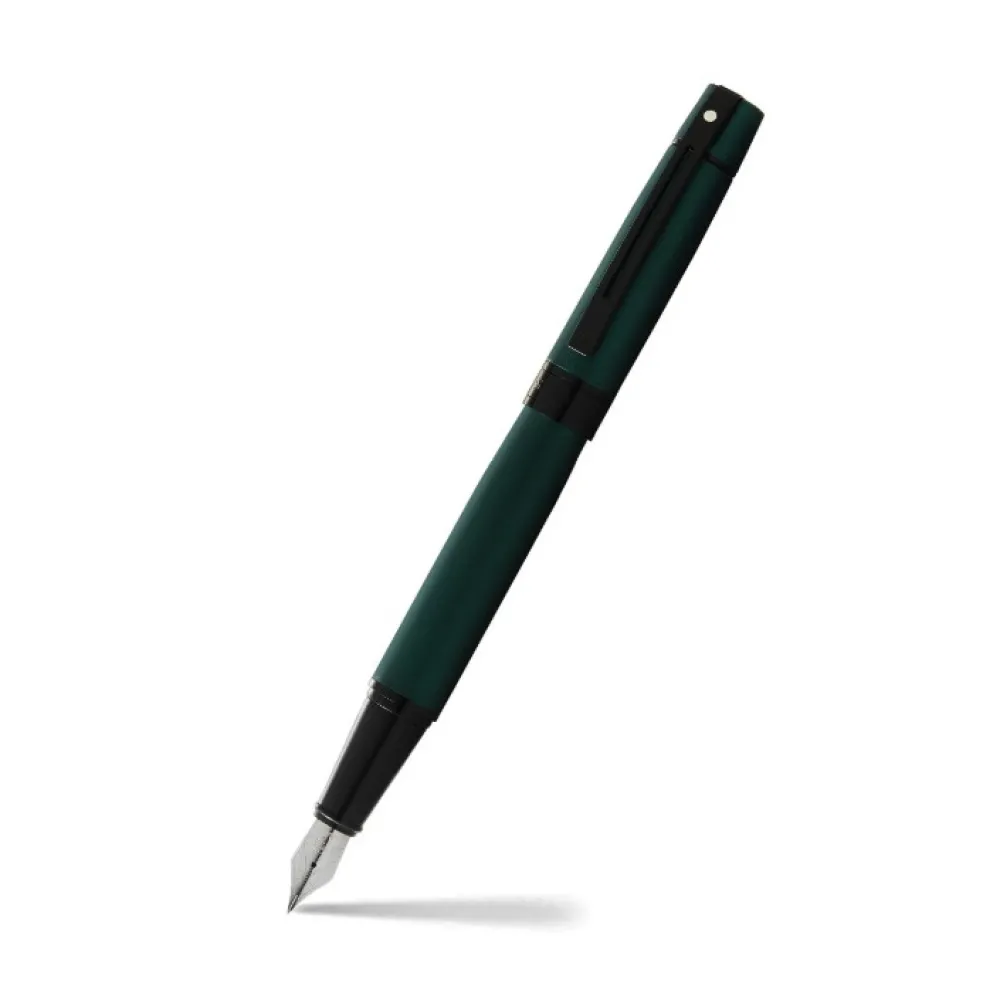 Sheaffer Pióro wieczne 300 - - Matte Green Black Trim F > Pióra Wieczne
